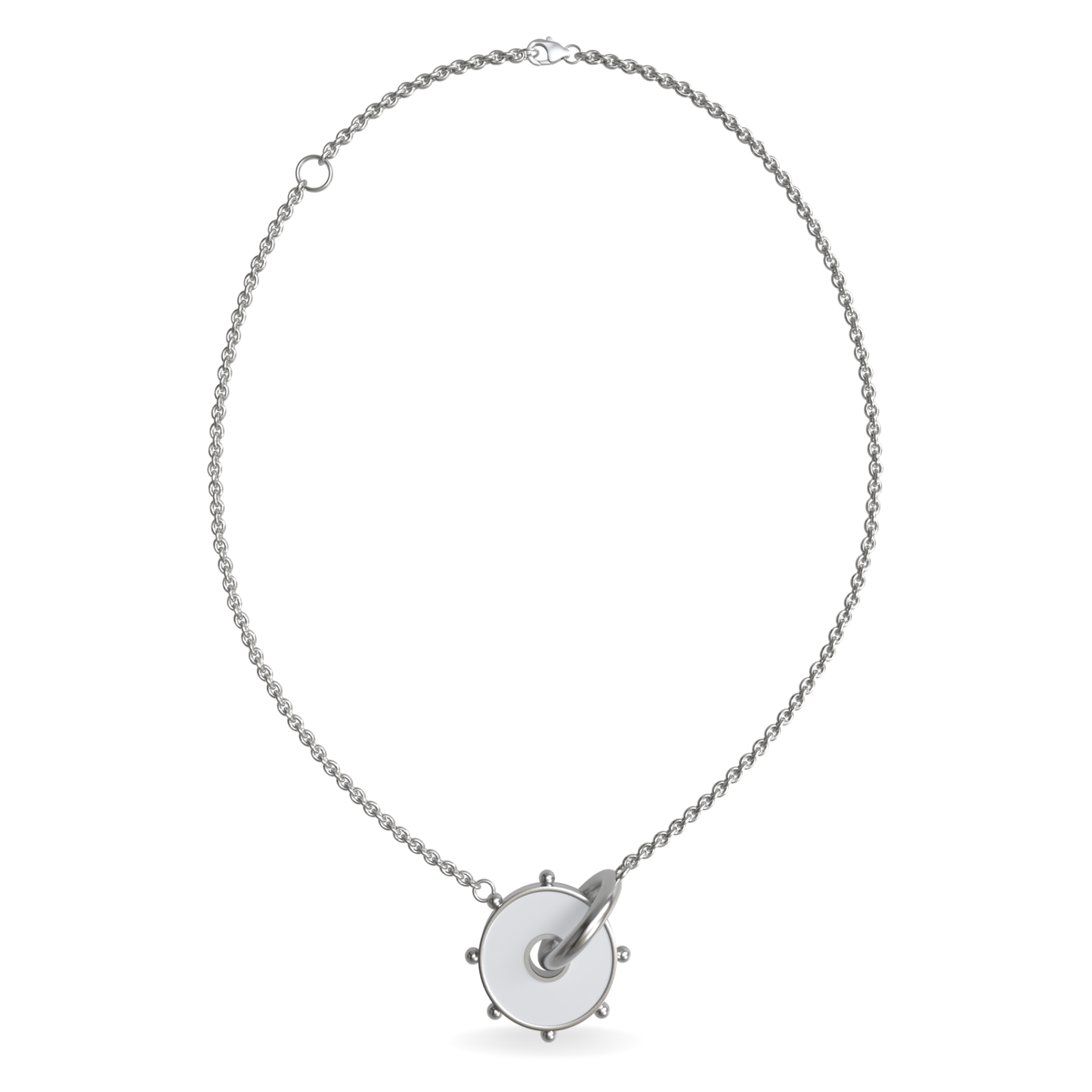 Large Orbit Reversible Interlocking Necklace | Sterling Silver