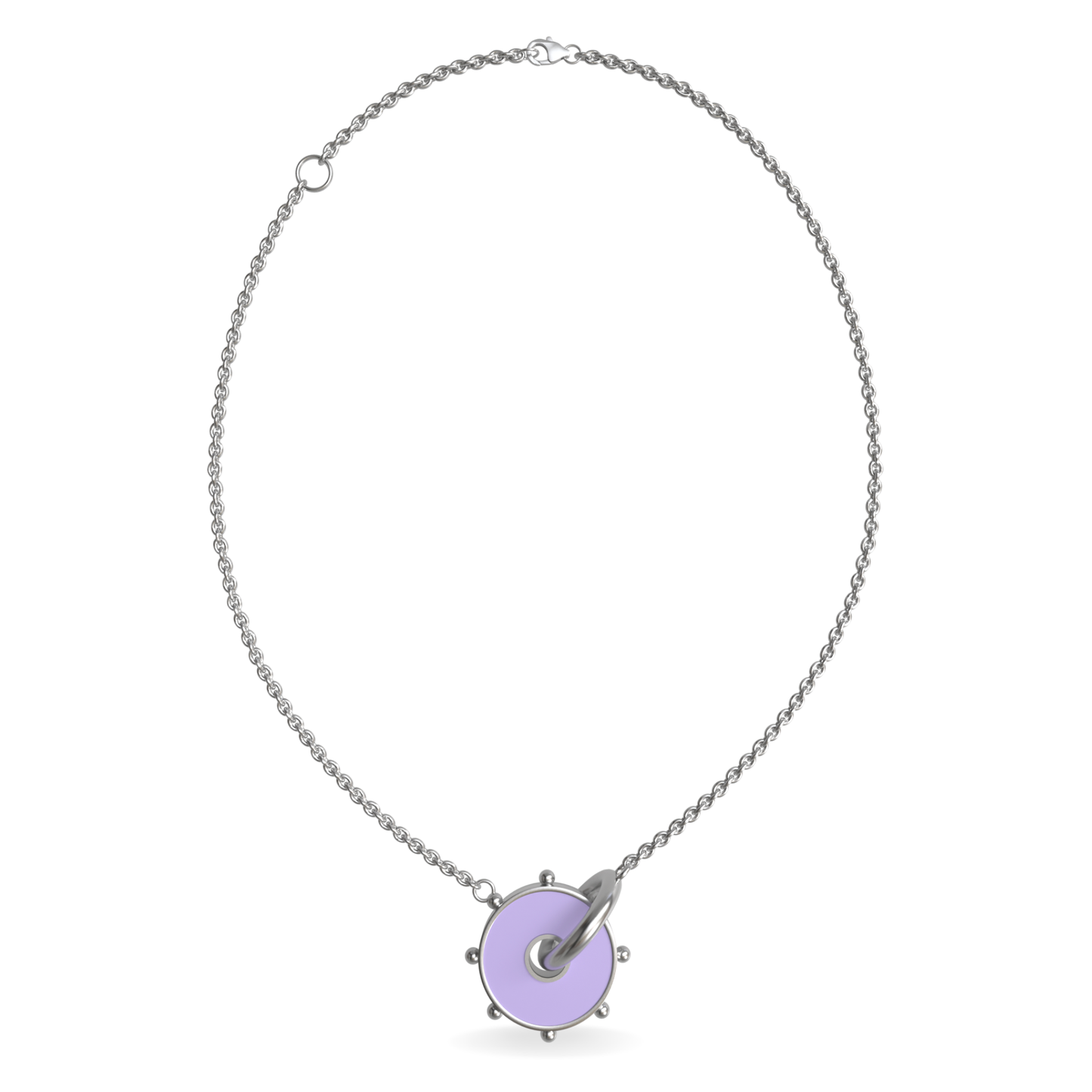 Large Orbit Reversible Interlocking Necklace | Sterling Silver