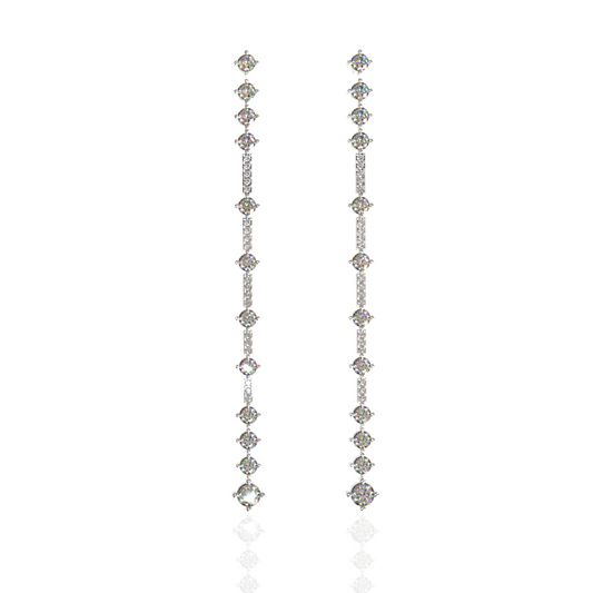 Custom Order | Long Diamond Drop Earrings