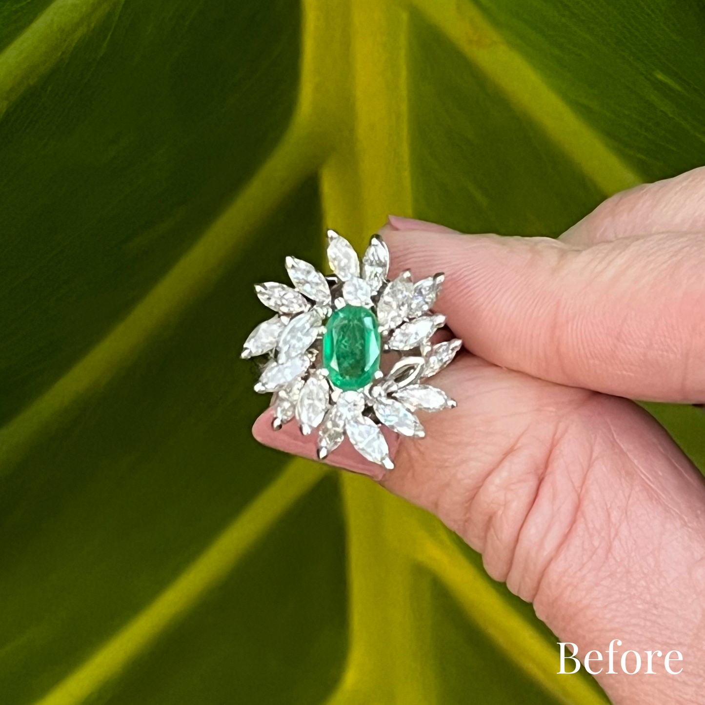 Custom Order | Marquise Florette Diamond Stud Earrings Earrings {{ catogery }} {{ Collections }}