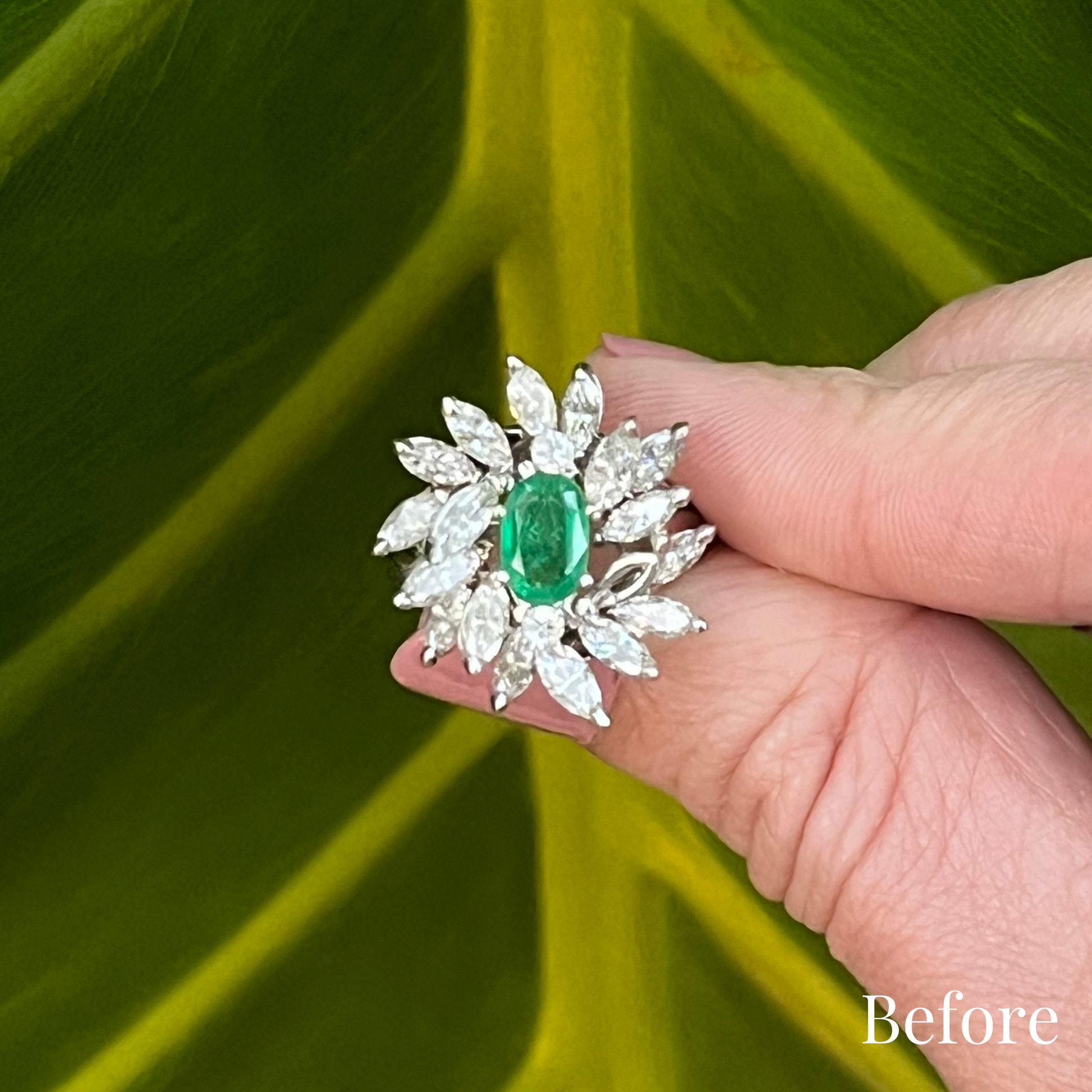 Custom Order | Marquise Florette Diamond Stud Earrings Earrings {{ catogery }} {{ Collections }}