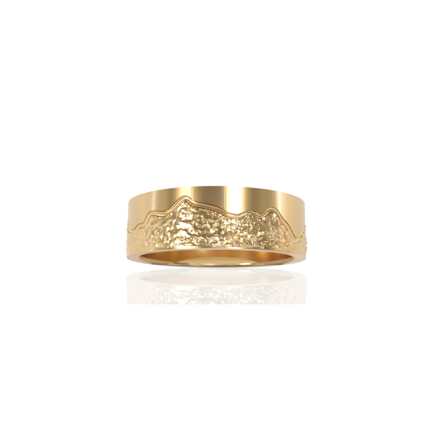Custom Order | Mountain View Wedding Band