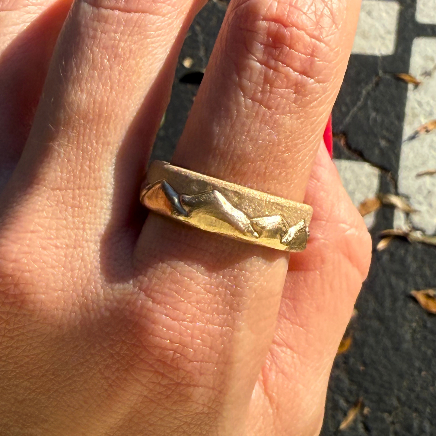 Custom Order | Mountain View Wedding Band