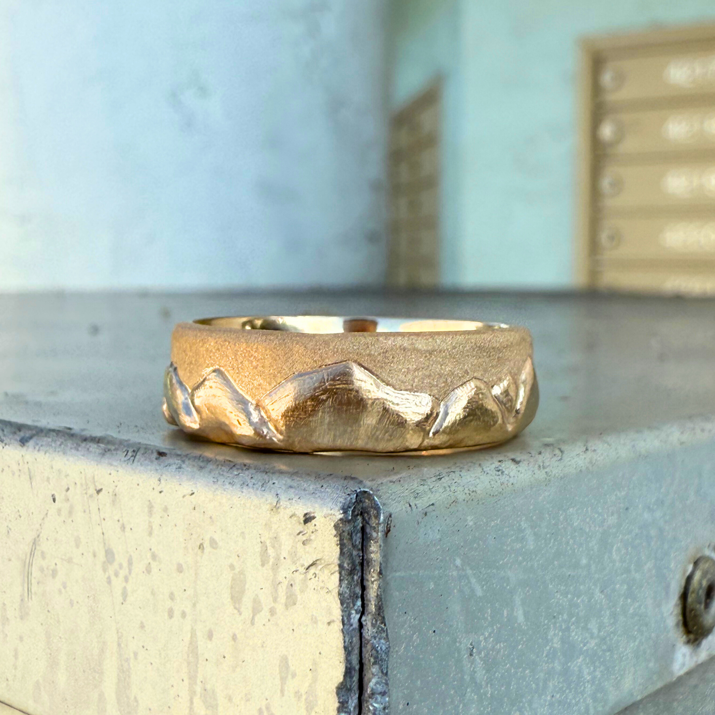 Custom Order | Mountain View Wedding Band