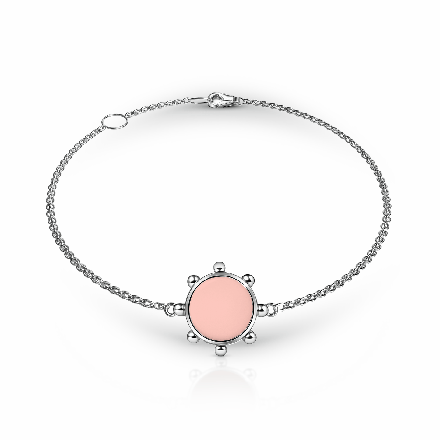 Orbit Bracelet, 1 motif | Sterling Silver Rose Petal {{ catogery }} {{ Collections }}