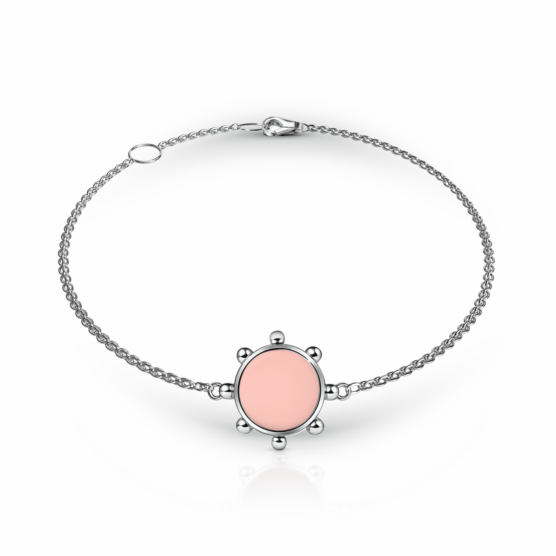 Orbit Bracelet, 1 motif | Sterling Silver Rose Petal {{ catogery }} {{ Collections }}