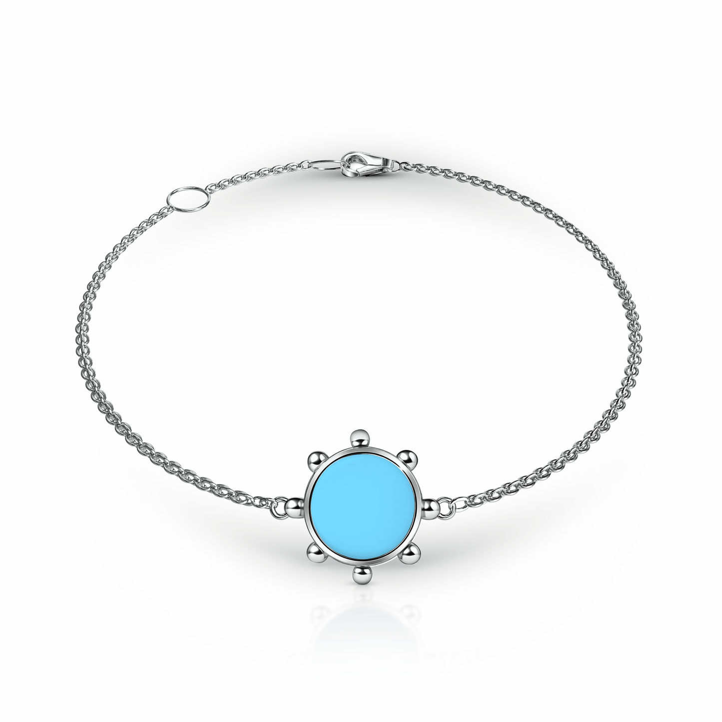 Orbit Bracelet, 1 motif | Sterling Silver Sky Blue {{ catogery }} {{ Collections }}