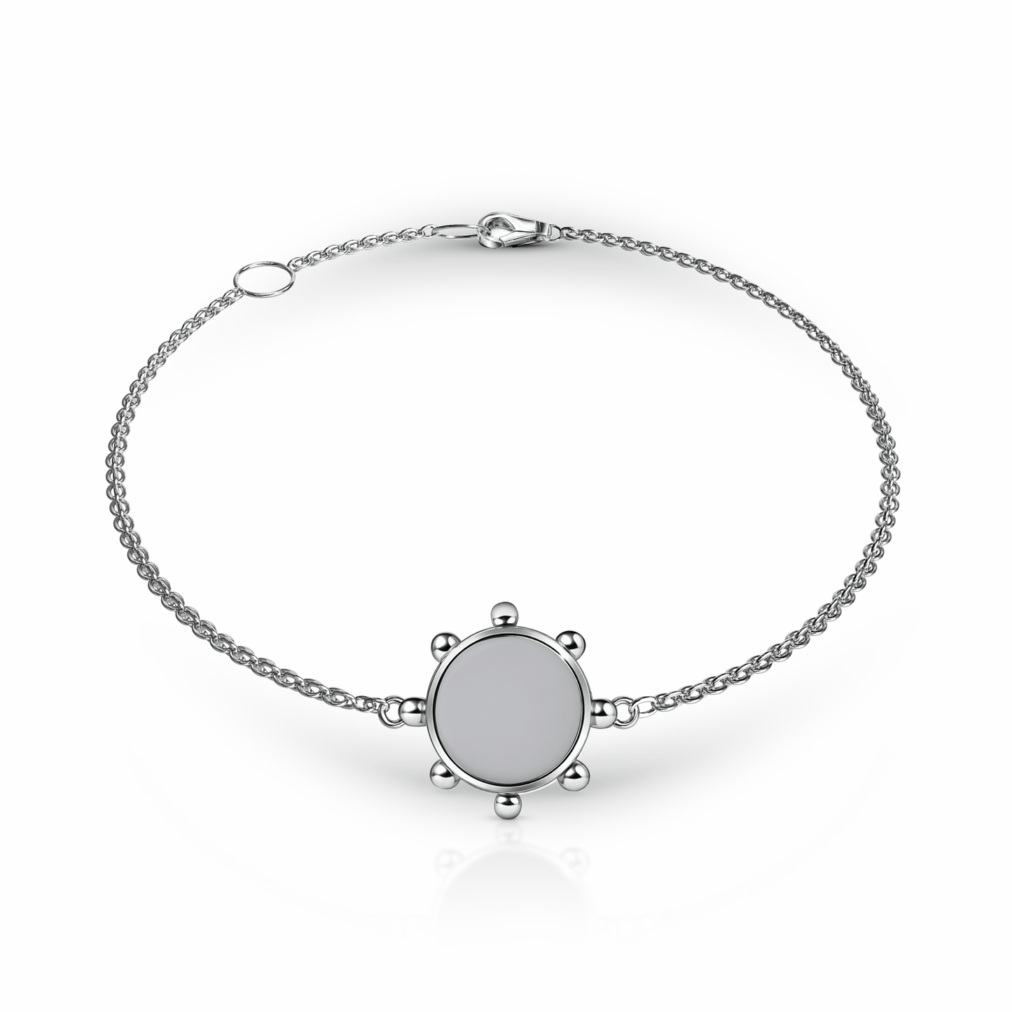 Orbit Bracelet, 1 motif | Sterling Silver Steel Gray {{ catogery }} {{ Collections }}