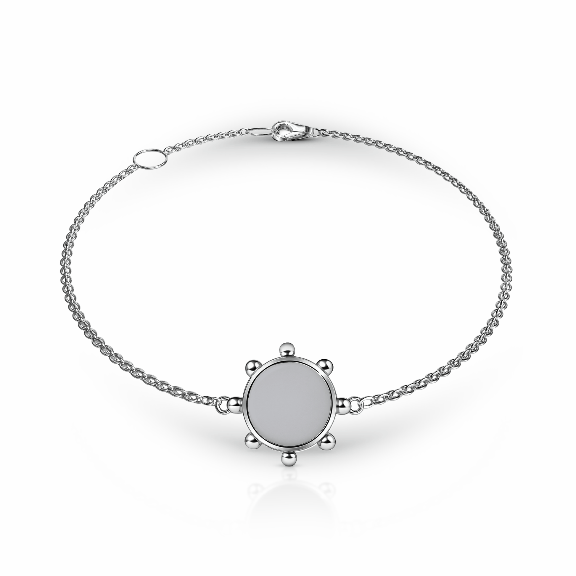 Orbit Bracelet, 1 motif | Sterling Silver Steel Gray {{ catogery }} {{ Collections }}