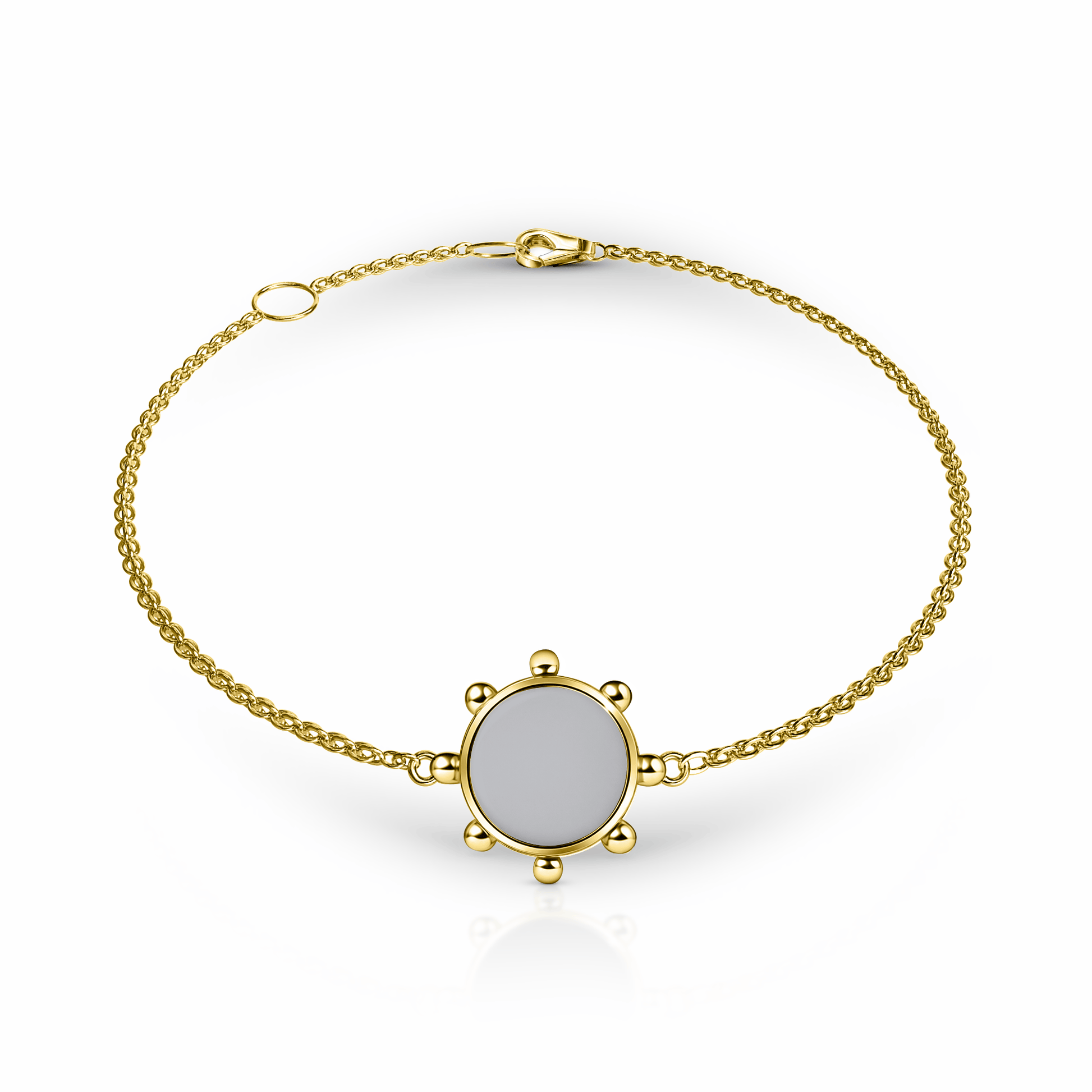 Orbit Bracelet, 1 motif | 14K Gold Steel Gray {{ catogery }} {{ Collections }}