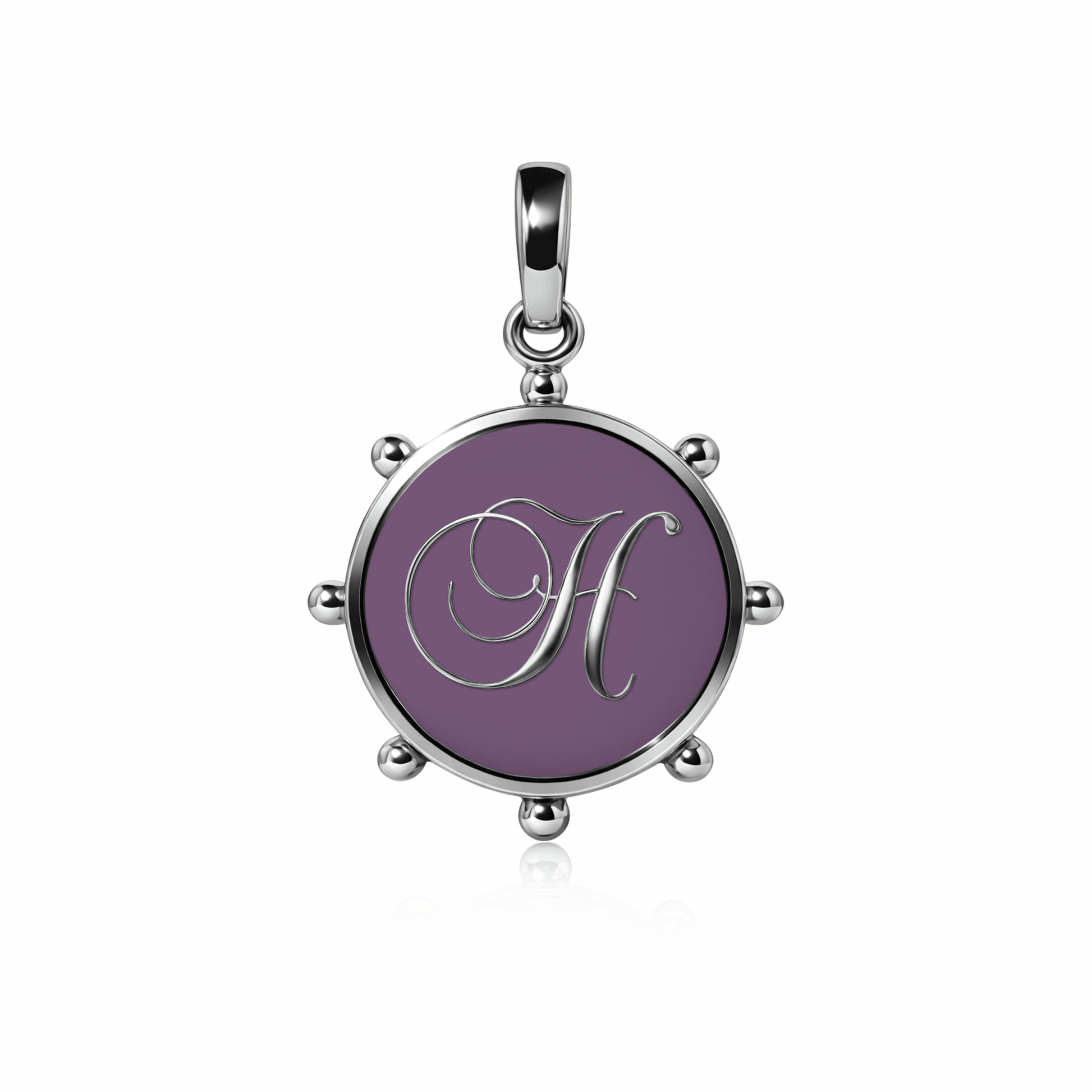 Orbit Charm, large | Sterling Silver Sunset Purple {{ catogery }} {{ Collections }}
