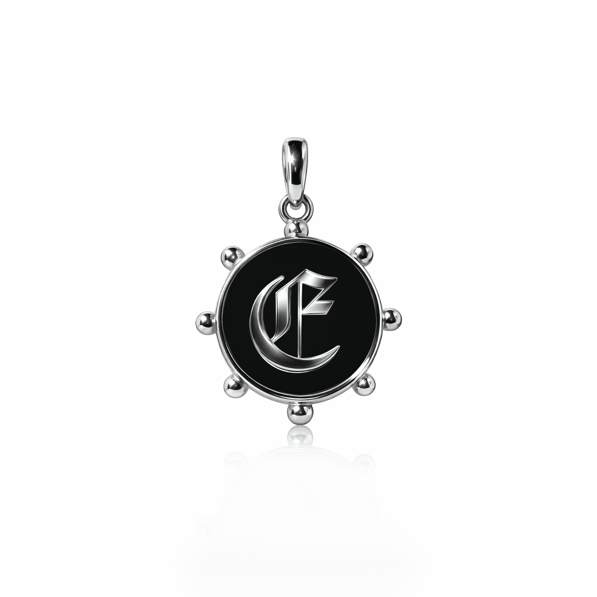 Orbit Charm, medium | Sterling Silver Black Night {{ catogery }} {{ Collections }}