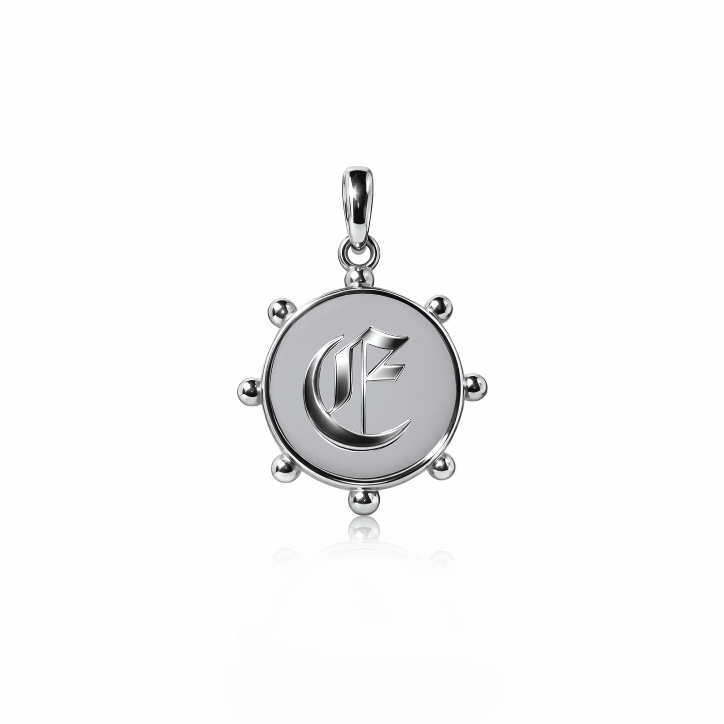 Orbit Charm, medium | Sterling Silver Steel Gray {{ catogery }} {{ Collections }}