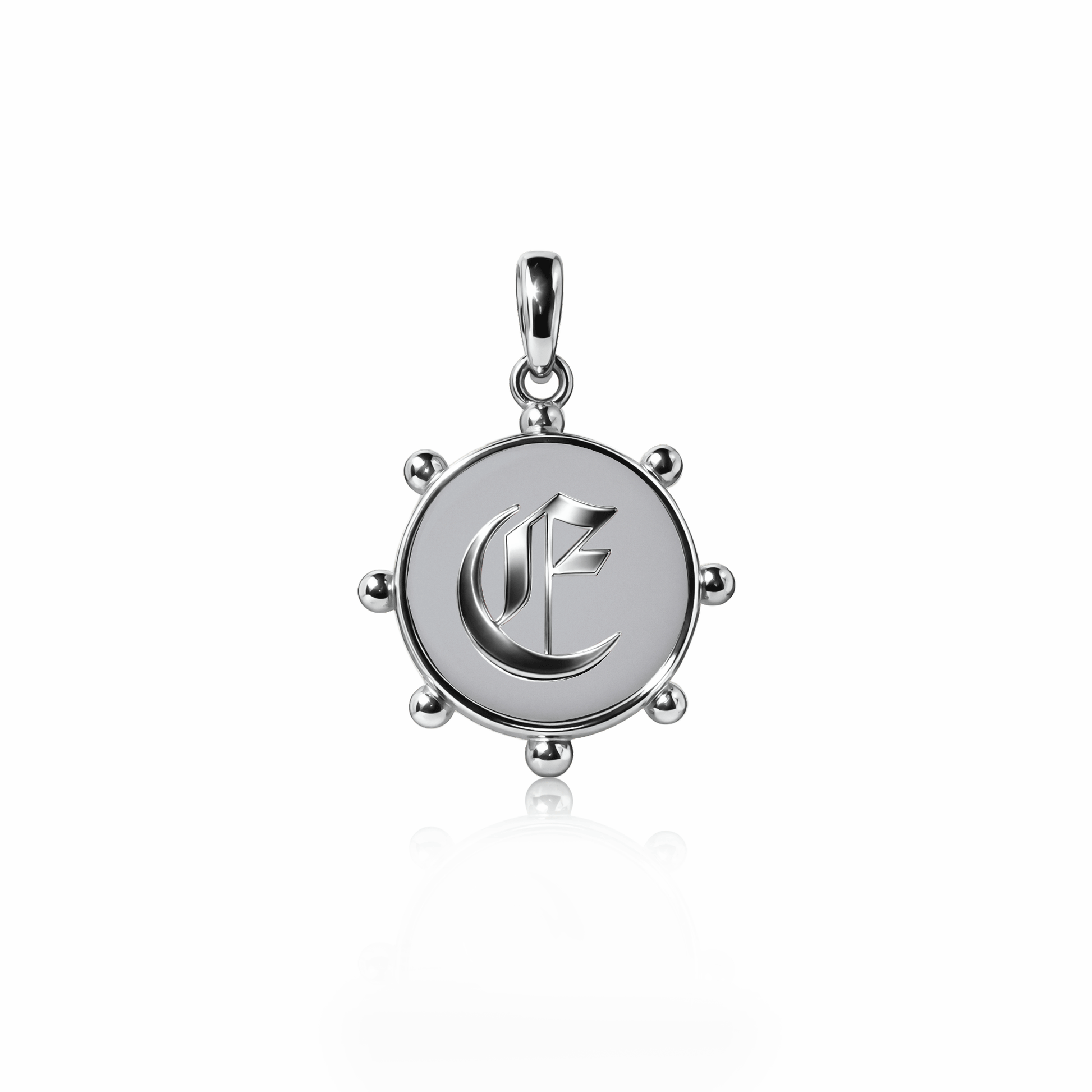 Orbit Charm, medium | Sterling Silver Steel Gray {{ catogery }} {{ Collections }}
