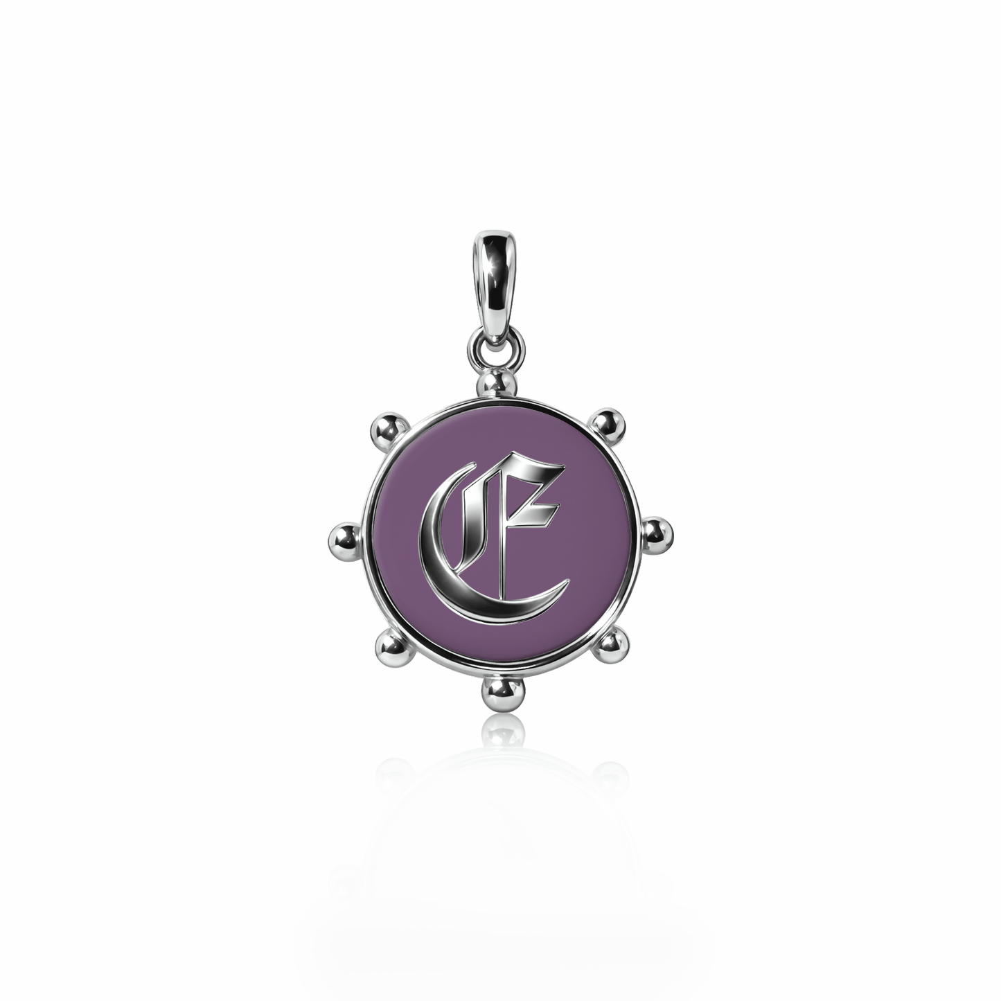 Orbit Charm, medium | Sterling Silver Sunset Purple {{ catogery }} {{ Collections }}
