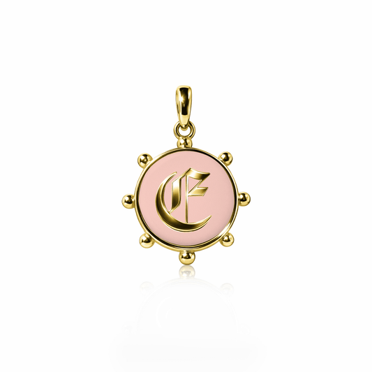 Orbit Charm, medium | 14K Gold Rose Petal {{ catogery }} {{ Collections }}