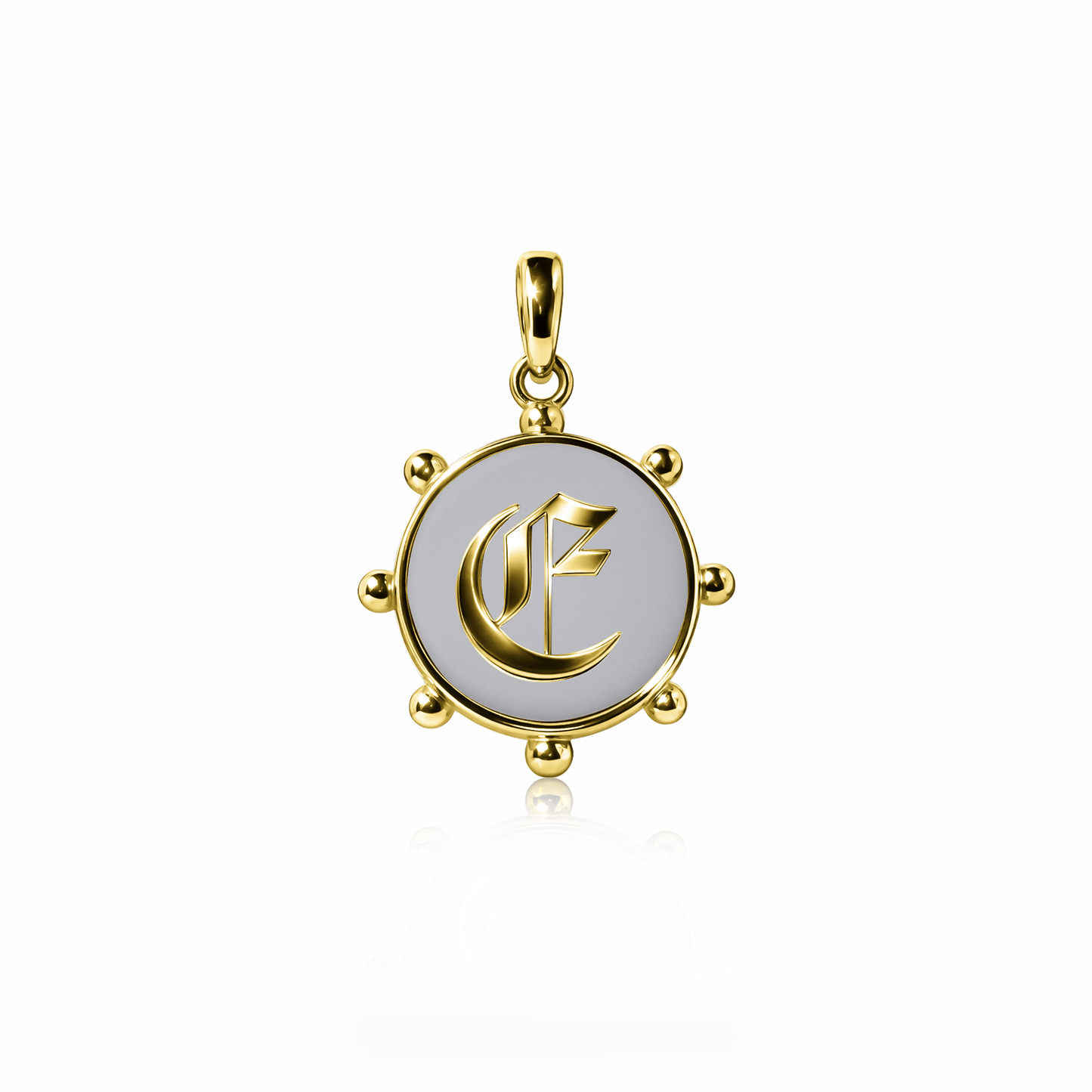 Orbit Charm, medium | 14K Gold Steel Gray {{ catogery }} {{ Collections }}
