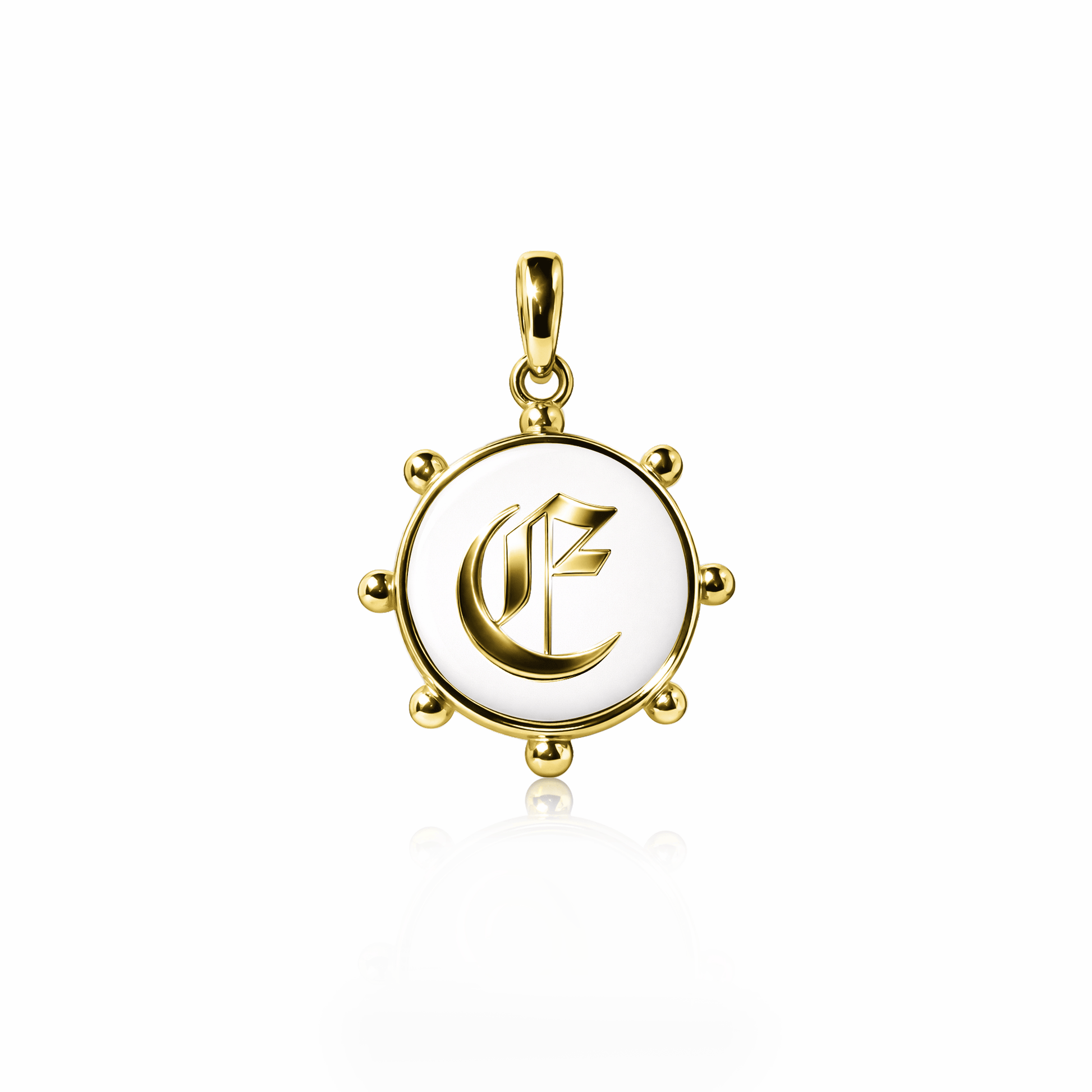 Orbit Charm, medium | 14K Gold White Cloud {{ catogery }} {{ Collections }}