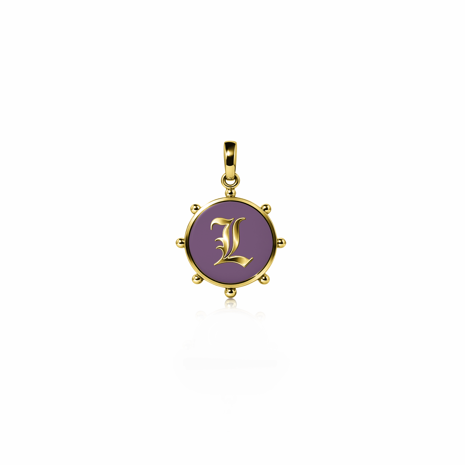 Orbit Charm, mini | 14K Gold Sunset Purple {{ catogery }} {{ Collections }}