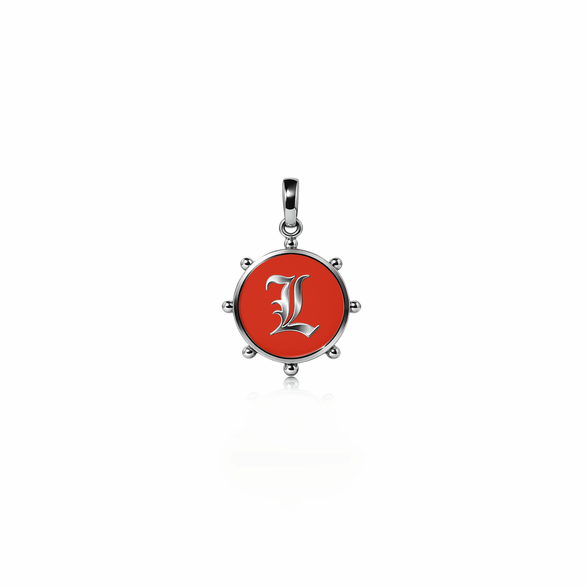 Orbit Charm, mini | Sterling Silver Red Clay {{ catogery }} {{ Collections }}