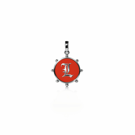 Orbit Charm, mini | Sterling Silver Red Clay {{ catogery }} {{ Collections }}