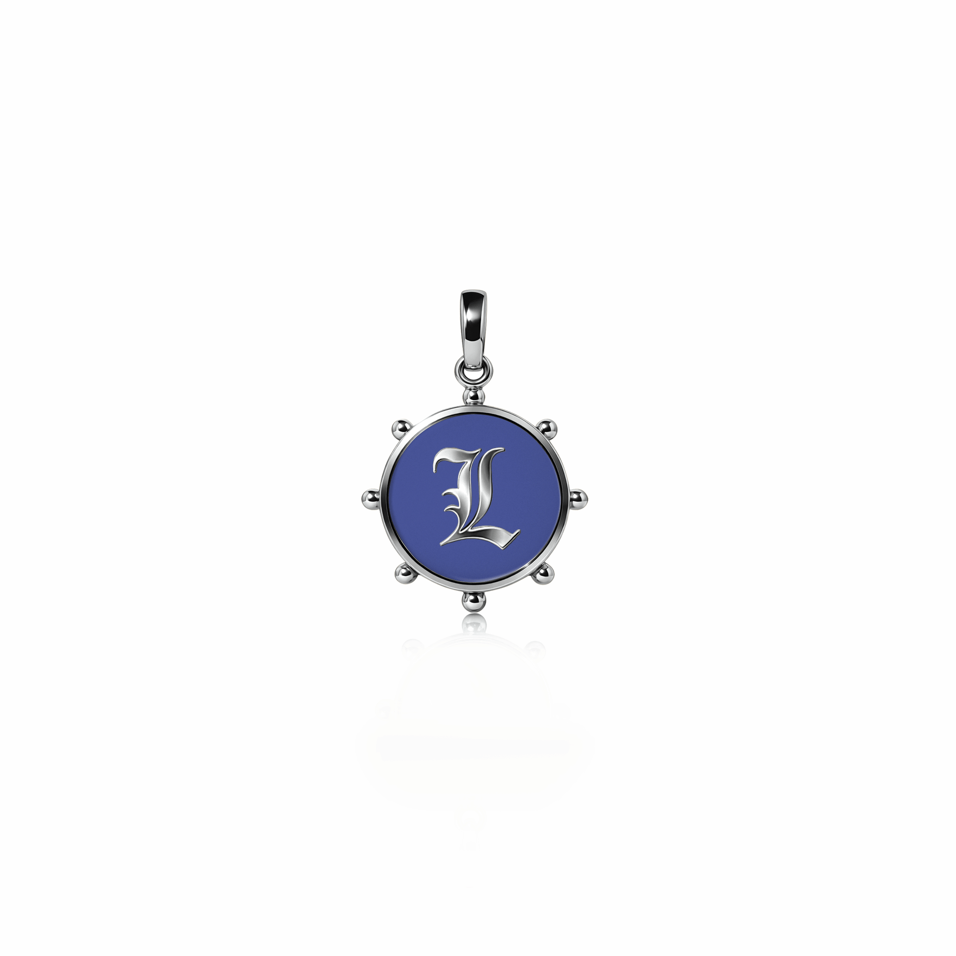 Orbit Charm, mini | Sterling Silver Royal Blue {{ catogery }} {{ Collections }}