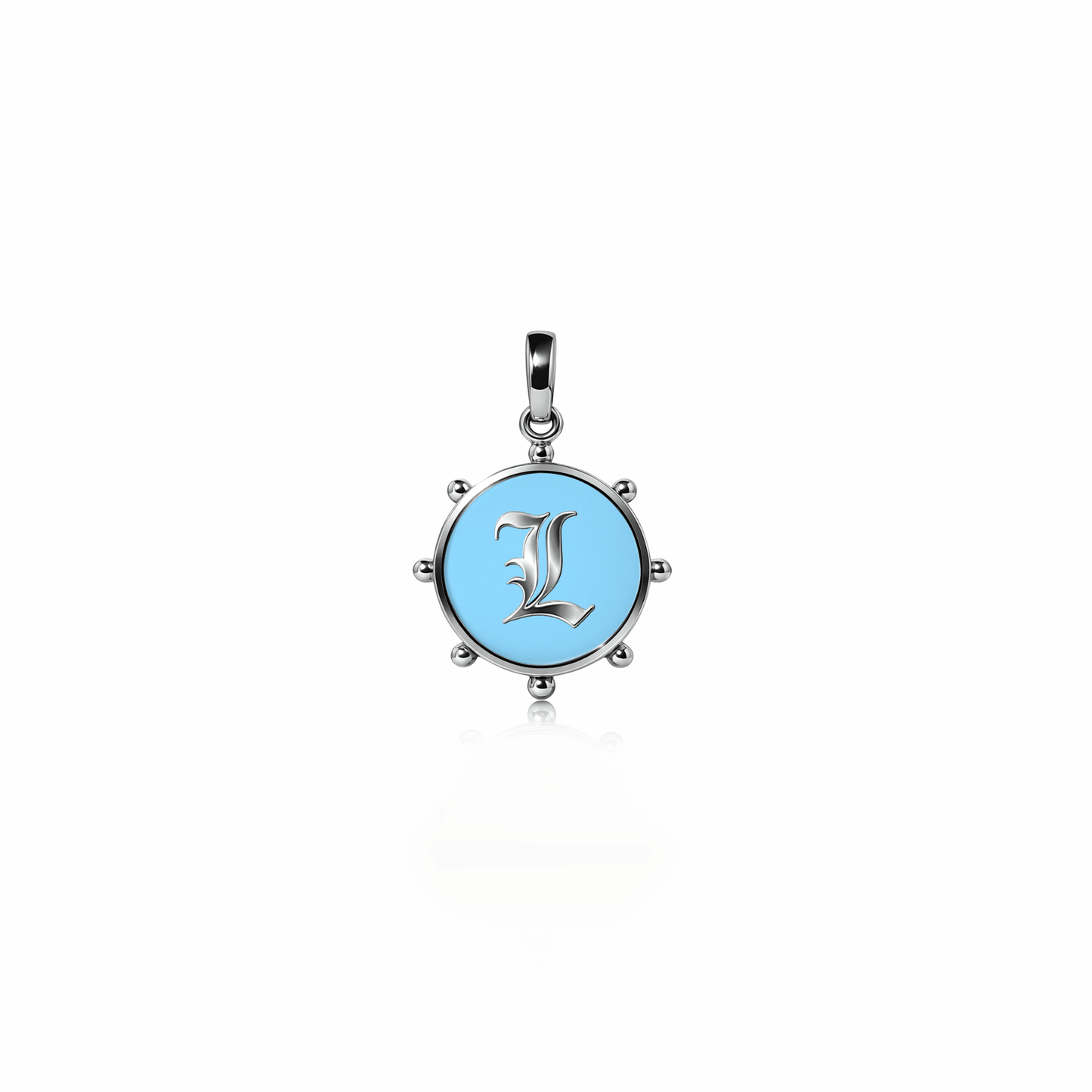 Orbit Charm, mini | Sterling Silver Sky Blue {{ catogery }} {{ Collections }}