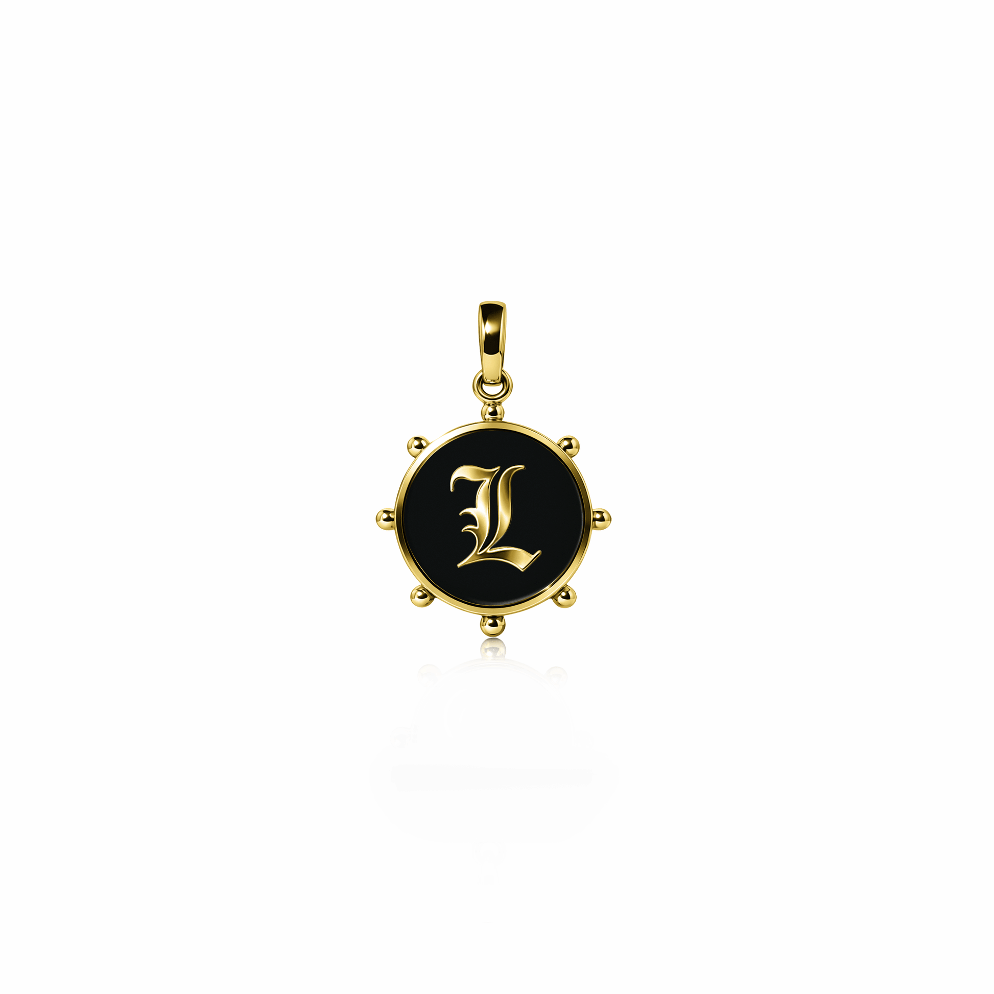 Orbit Charm, mini | 14K Gold Black Night {{ catogery }} {{ Collections }}