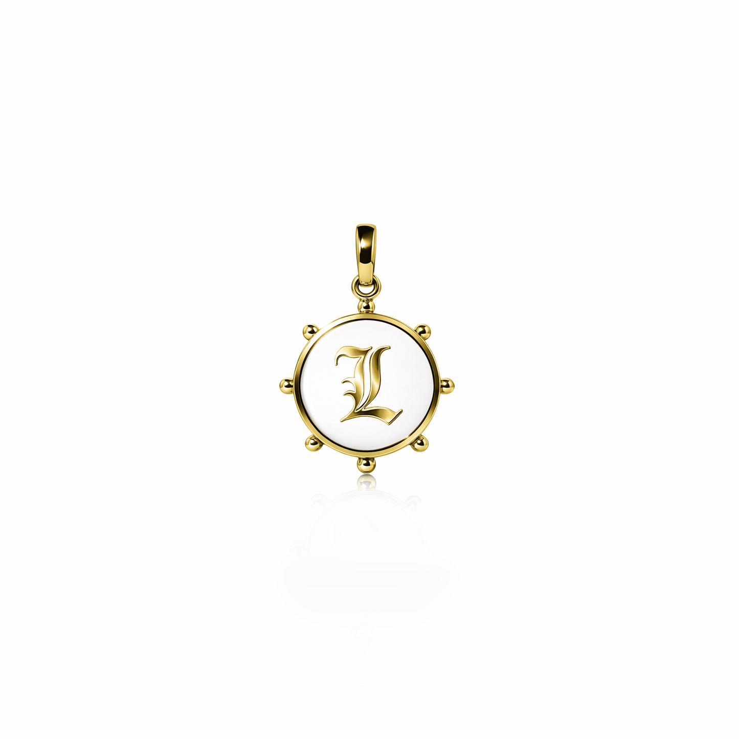 Orbit Charm, mini | 14K Gold White Cloud {{ catogery }} {{ Collections }}