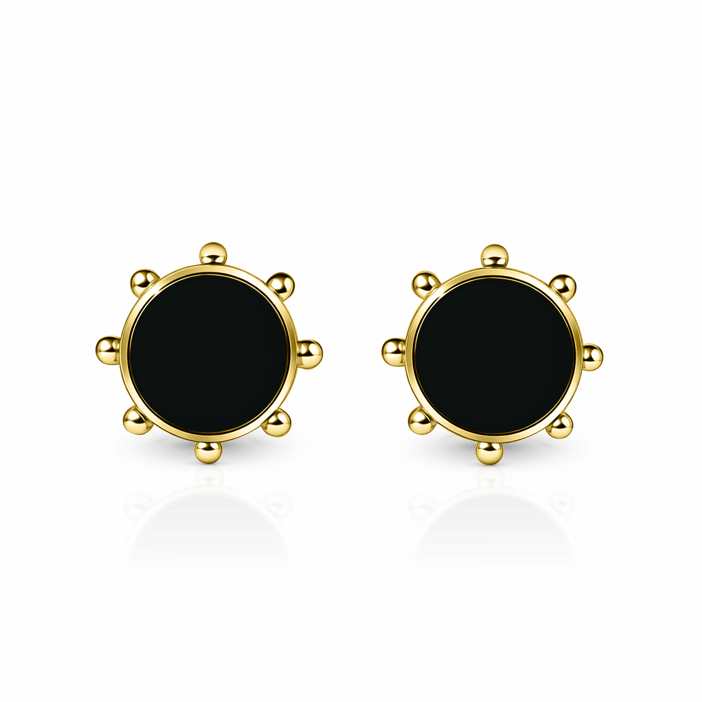 Orbit Stud Earrings | 14K Gold Black Night {{ catogery }} {{ Collections }}