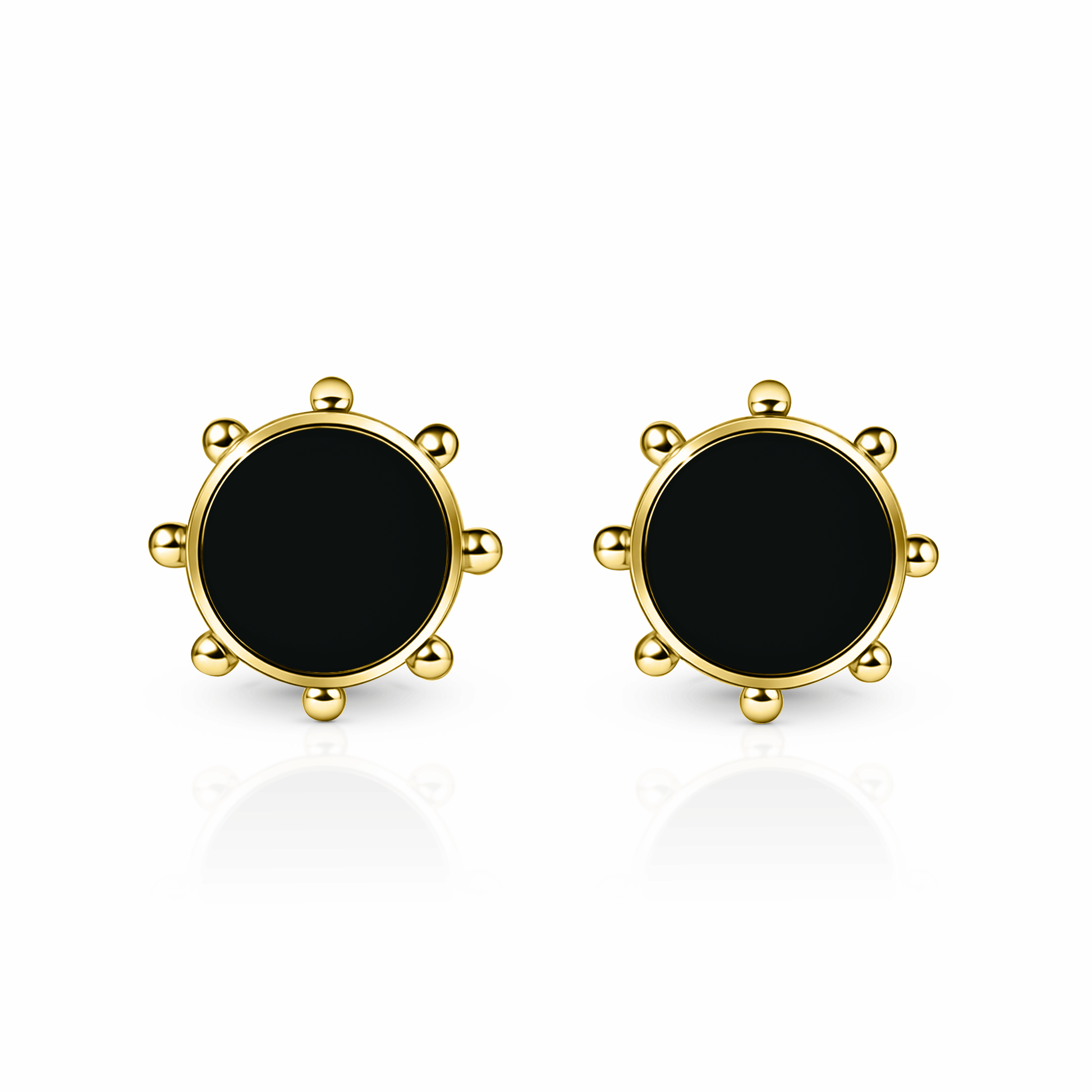 Orbit Stud Earrings | 14K Gold Black Night {{ catogery }} {{ Collections }}