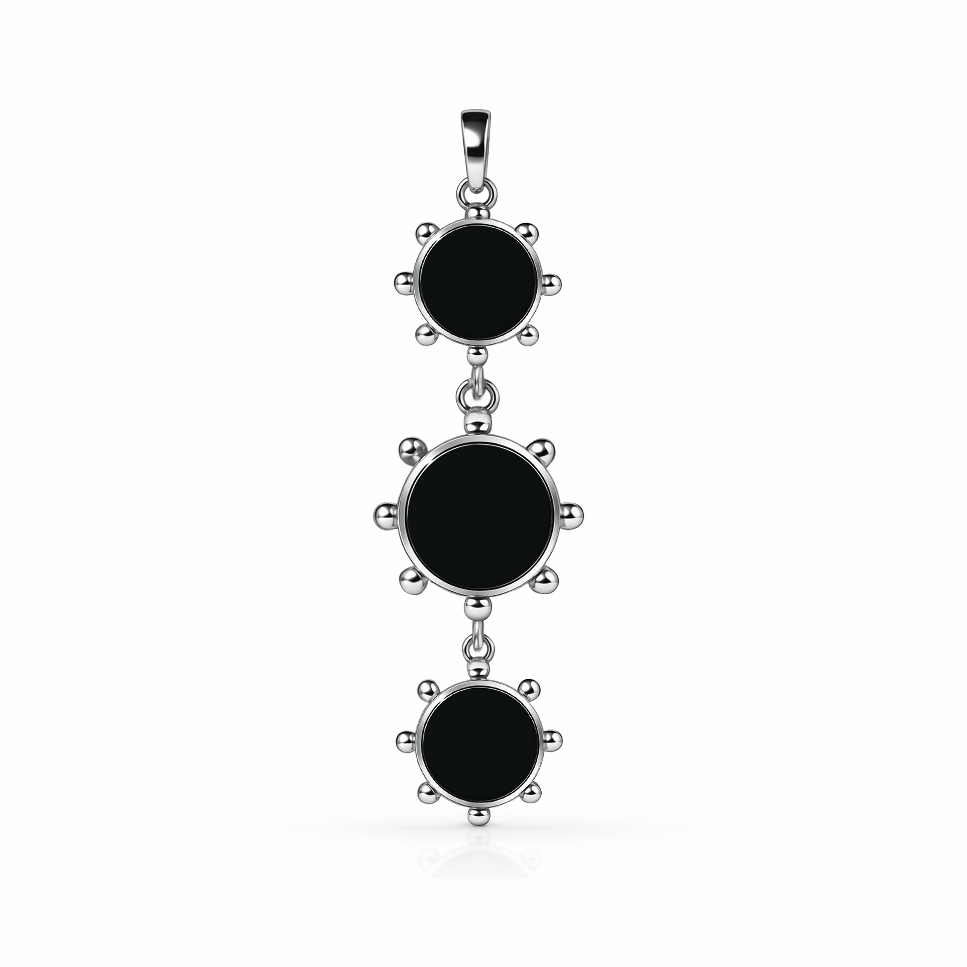 Orbit Reversible Totem Pendant | Sterling Silver Black Night {{ catogery }} {{ Collections }}