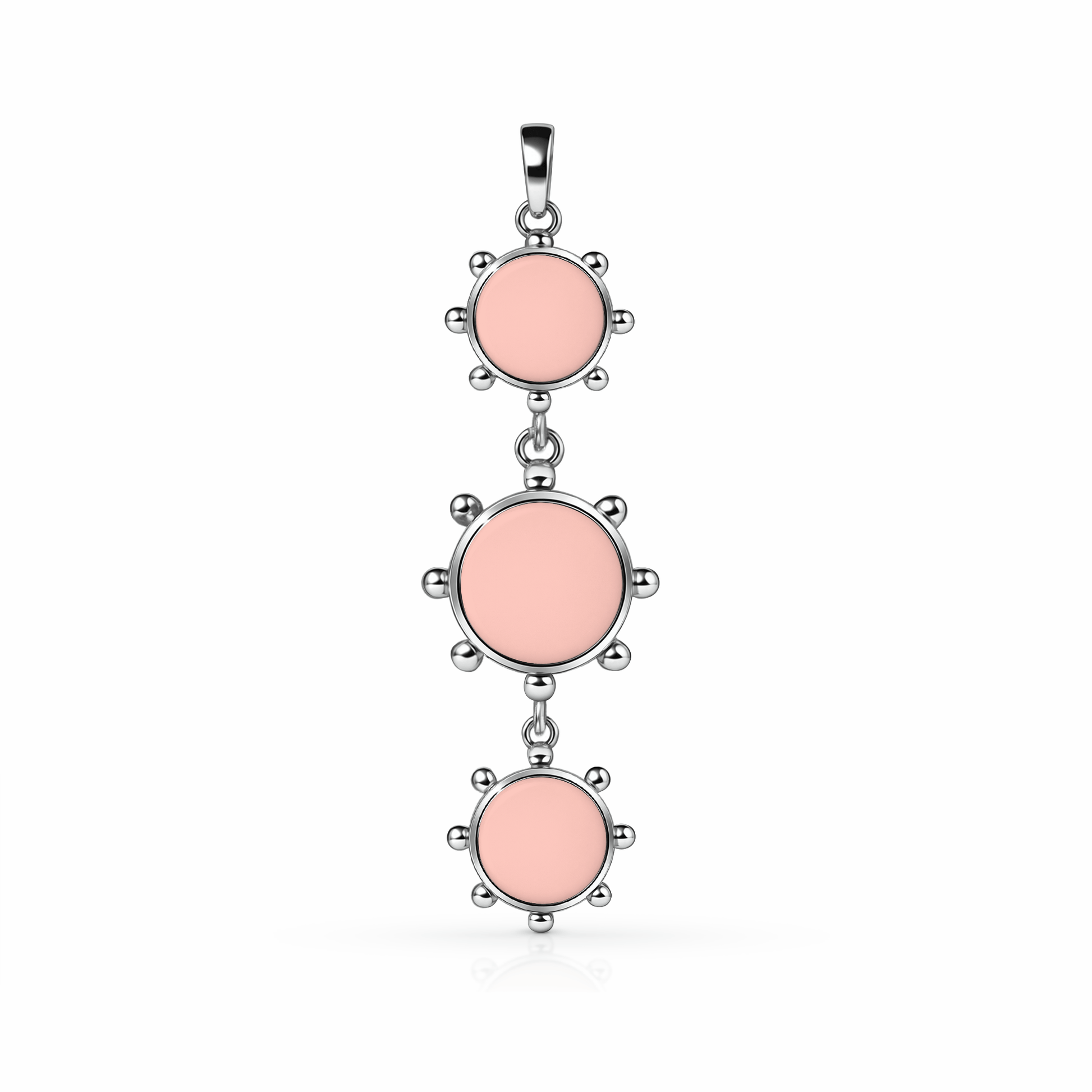 Orbit Reversible Totem Pendant | Sterling Silver Rose Petal {{ catogery }} {{ Collections }}