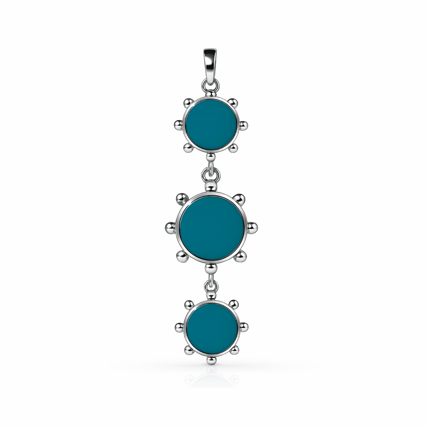Orbit Reversible Totem Pendant | Sterling Silver Seafoam Green {{ catogery }} {{ Collections }}