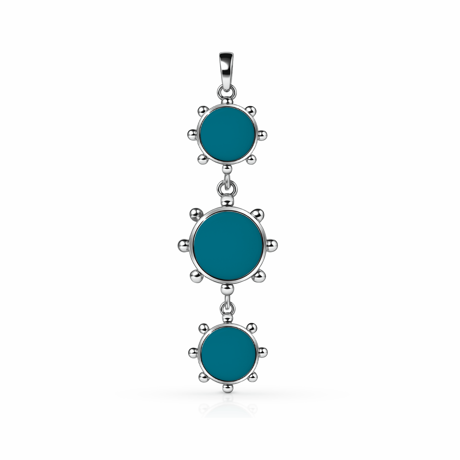 Orbit Reversible Totem Pendant | Sterling Silver Seafoam Green {{ catogery }} {{ Collections }}
