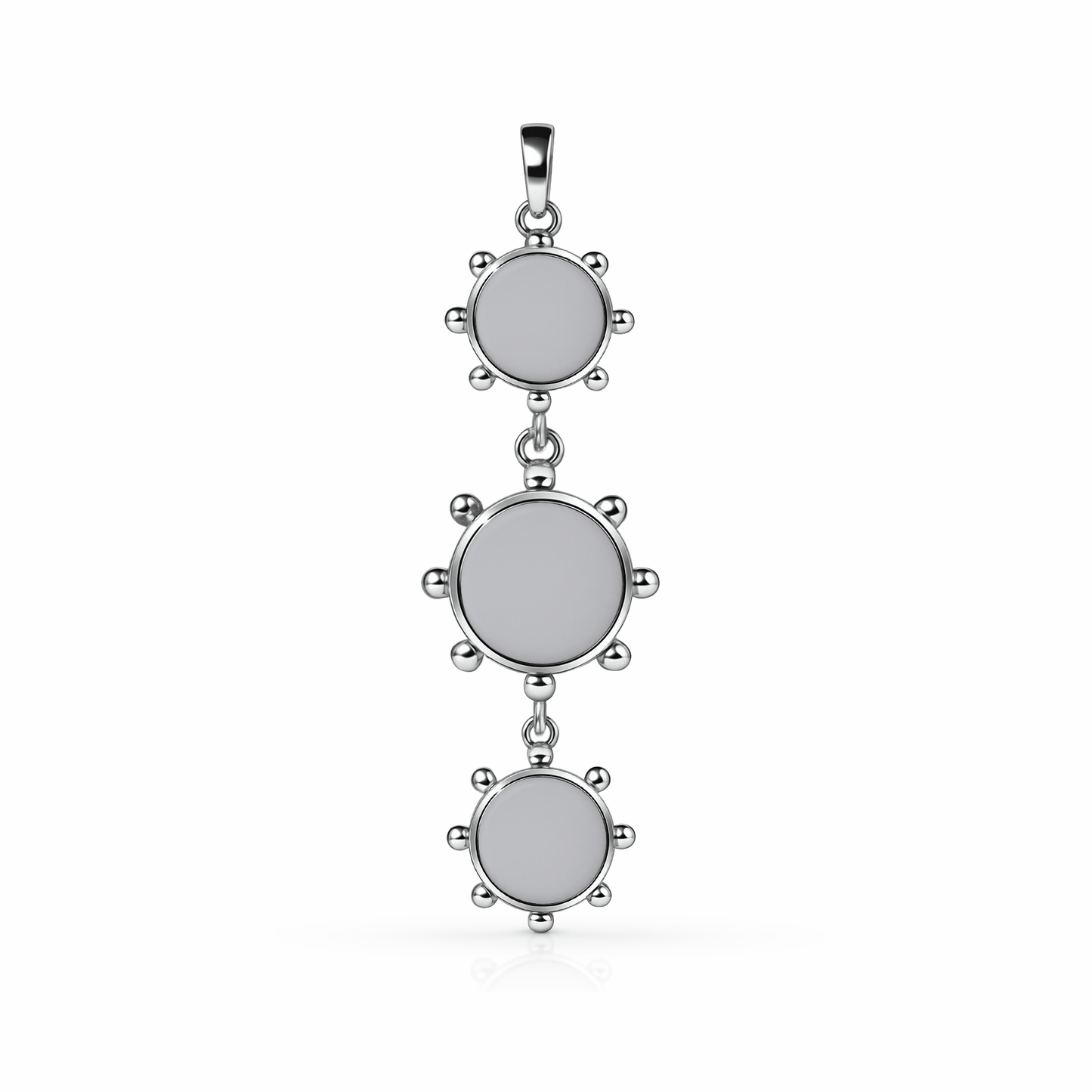 Orbit Reversible Totem Pendant | Sterling Silver Steel Gray {{ catogery }} {{ Collections }}