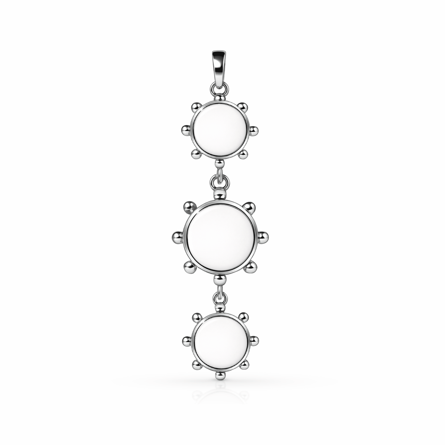 Orbit Reversible Totem Pendant | Sterling Silver White Cloud {{ catogery }} {{ Collections }}