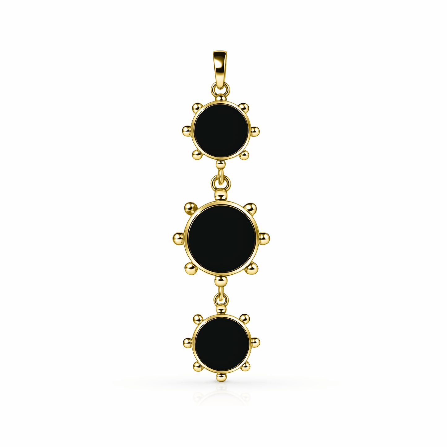 Orbit Reversible Totem Pendant | 14K Gold Black Night {{ catogery }} {{ Collections }}