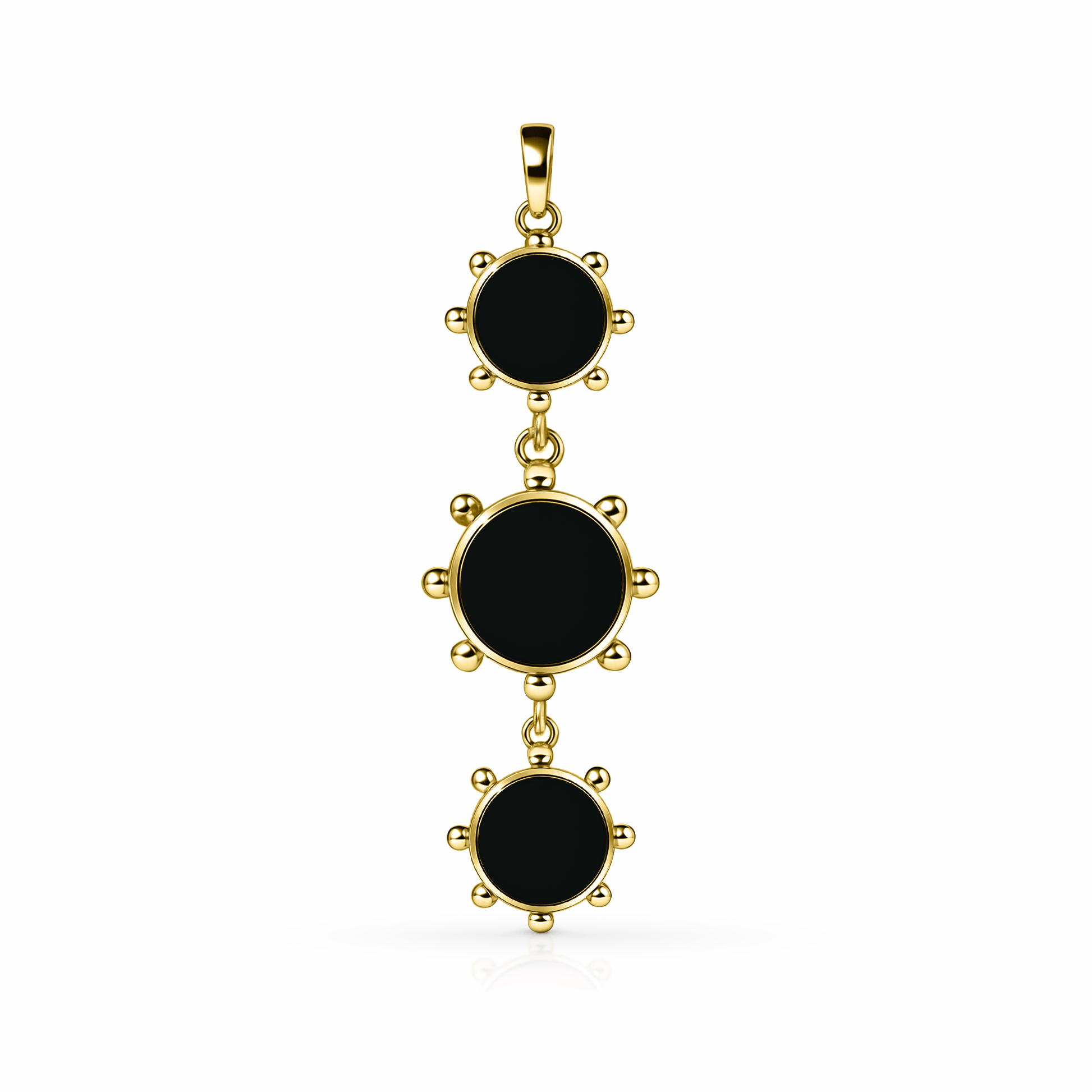 Orbit Reversible Totem Pendant | 14K Gold Black Night {{ catogery }} {{ Collections }}