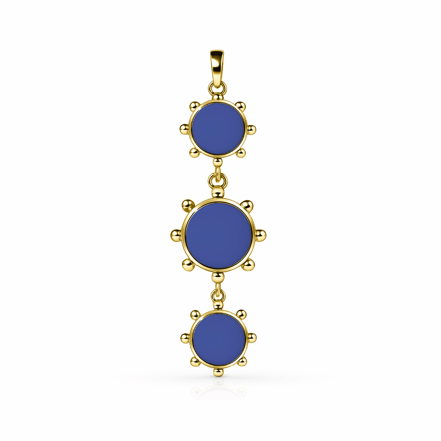Orbit Reversible Totem Pendant | 14K Gold Royal Blue {{ catogery }} {{ Collections }}