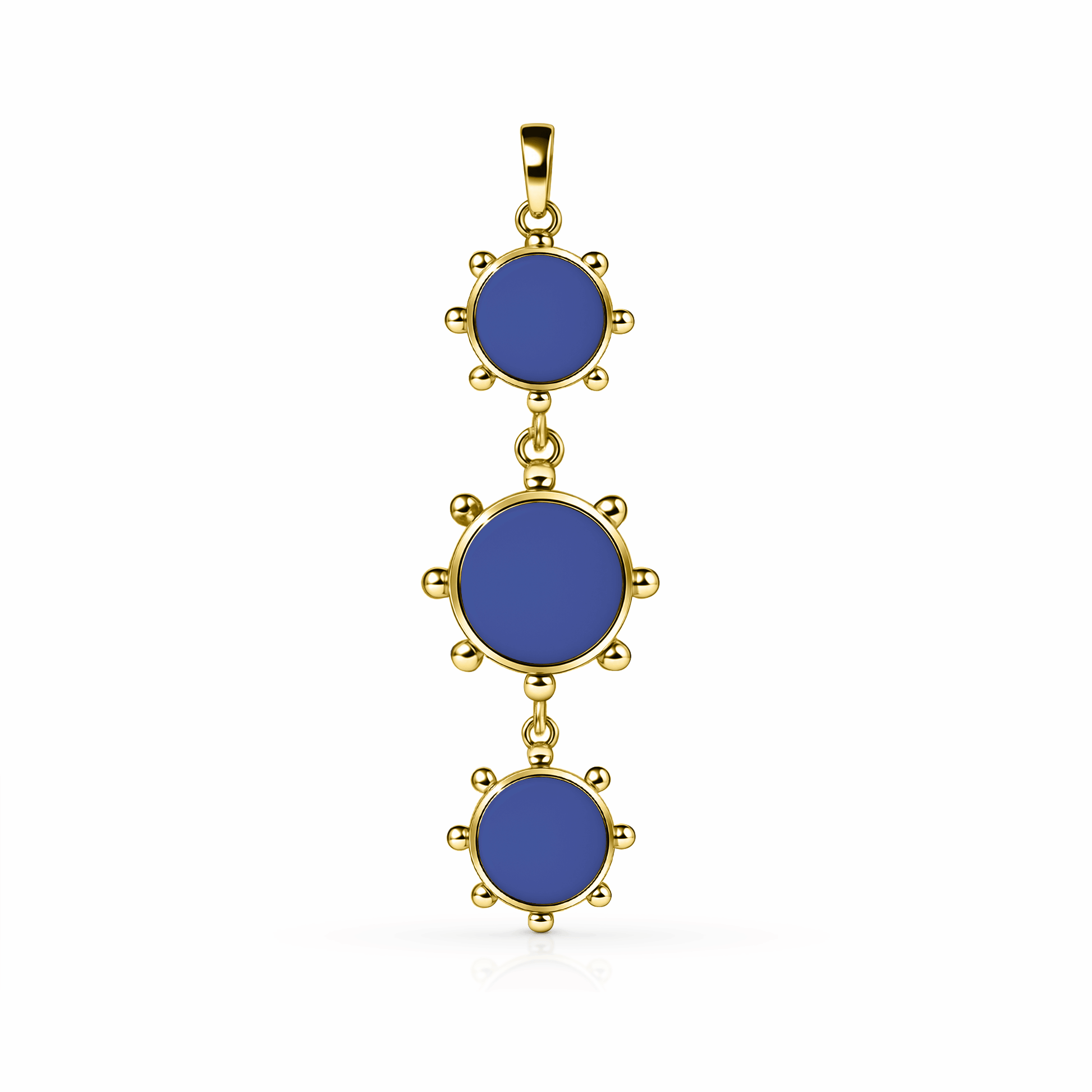 Orbit Reversible Totem Pendant | 14K Gold Royal Blue {{ catogery }} {{ Collections }}