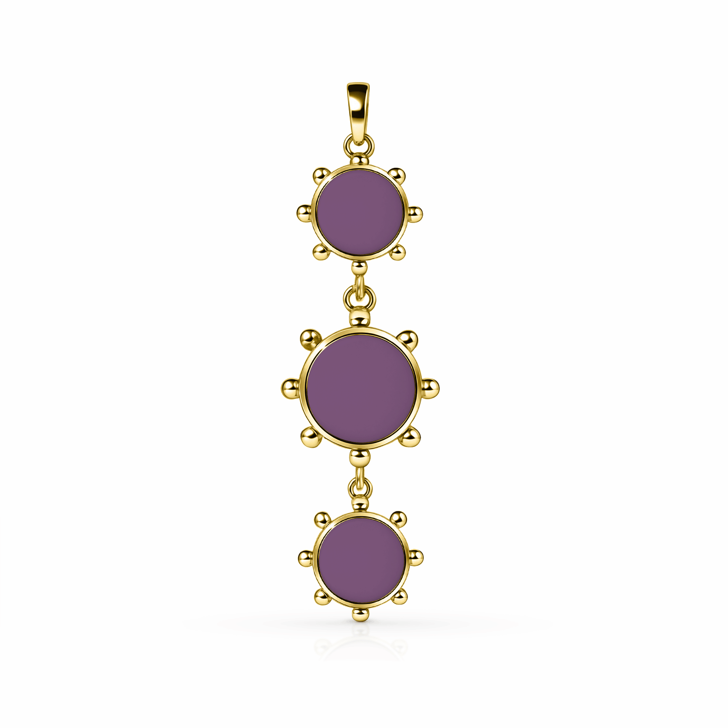 Orbit Reversible Totem Pendant | 14K Gold Sunset Purple {{ catogery }} {{ Collections }}
