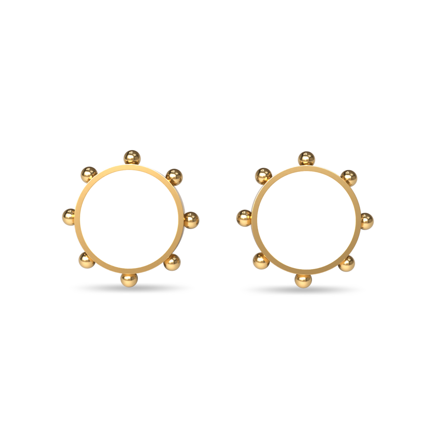 Orbit Stud Earrings | 18K Gold