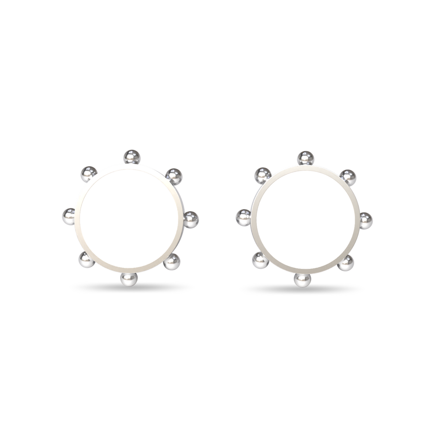 Orbit Stud Earrings | Sterling Silver