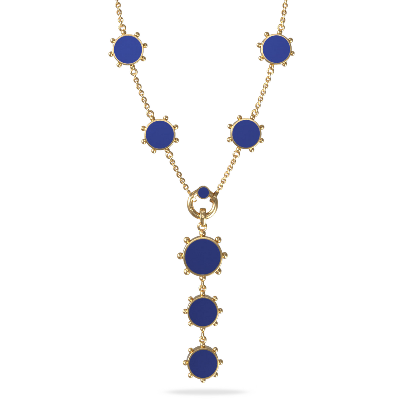 Orbit Reversible Totem Pendant in White Cloud | 18K Gold