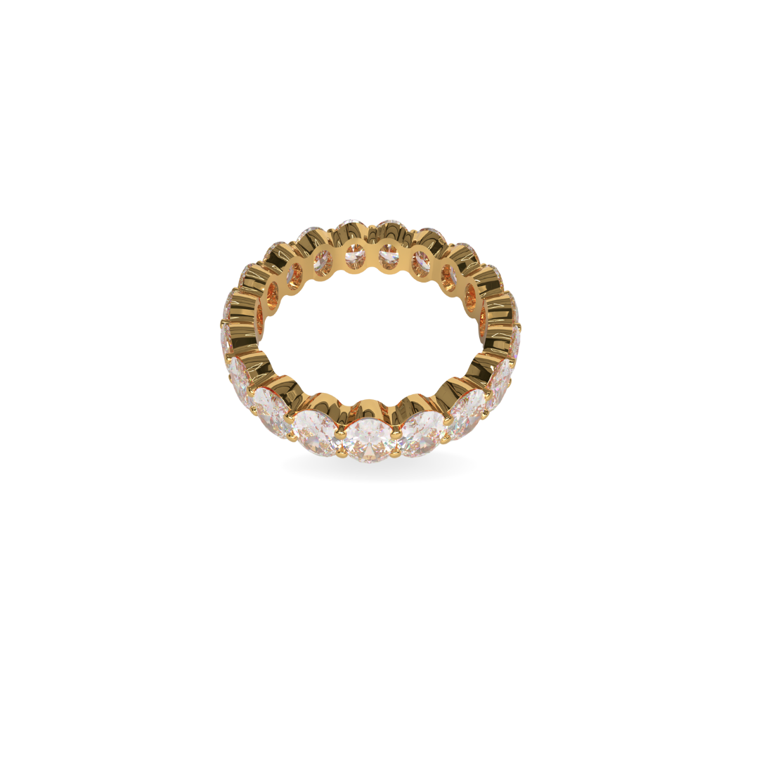 Custom Order | Natural Oval Diamond Eternity Band