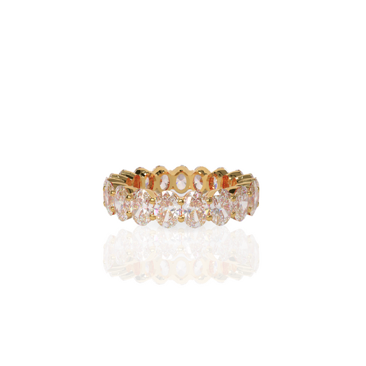 Custom Order | Natural Oval Diamond Eternity Band