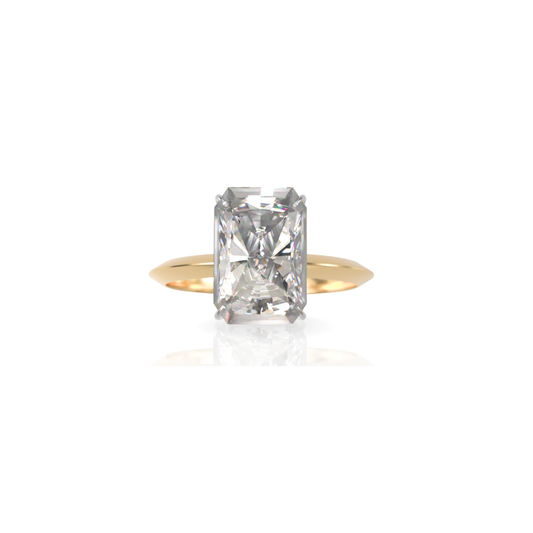 Custom Order | Elongated Radiant Solitaire Engagement Ring