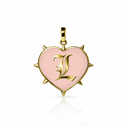 Rebel Heart Charm, large | 14K Gold Rose Petal {{ catogery }} {{ Collections }}