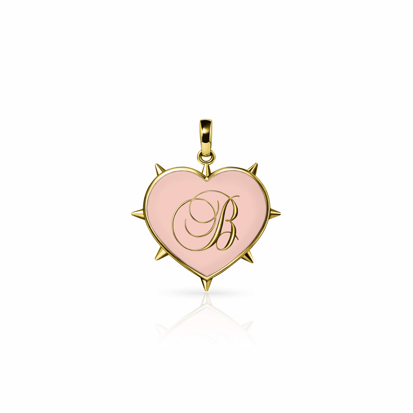 Rebel Heart Charm, medium | 14K Gold Rose Petal {{ catogery }} {{ Collections }}